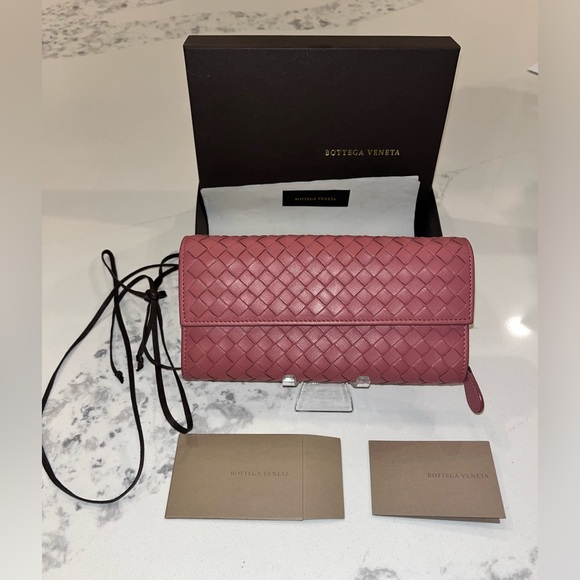 Bottega Veneta Handbags - PRISTINE BOTTEGA VENETA INTRECCIATO LONG WALLET W/Box